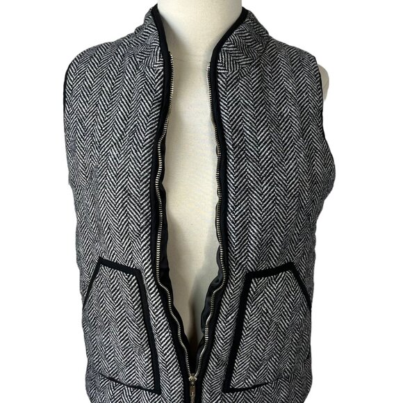 Merokeety Front Zip Vest Womens Medium Black White - Picture 5 of 8